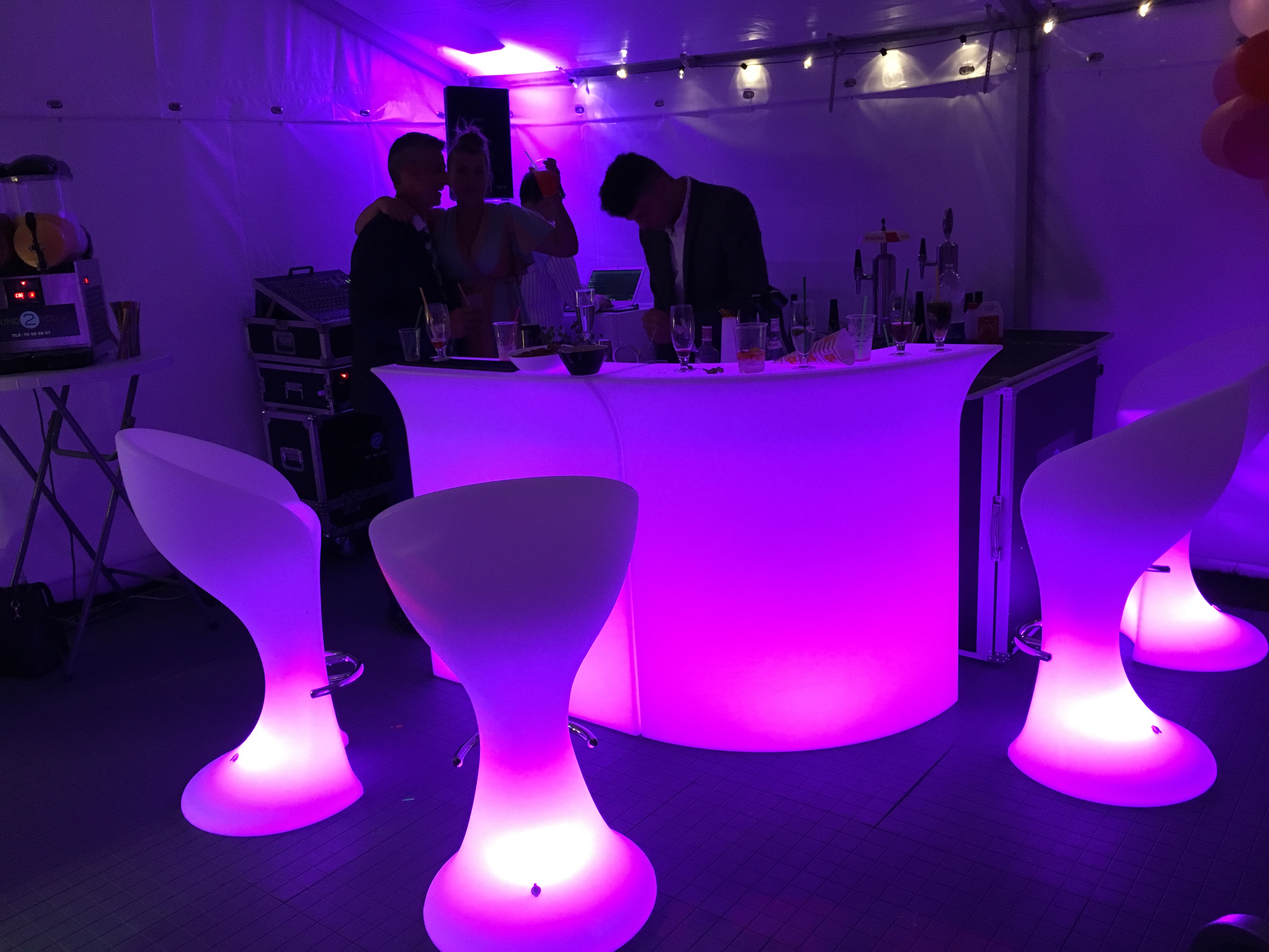 Cocktailbar med LED light